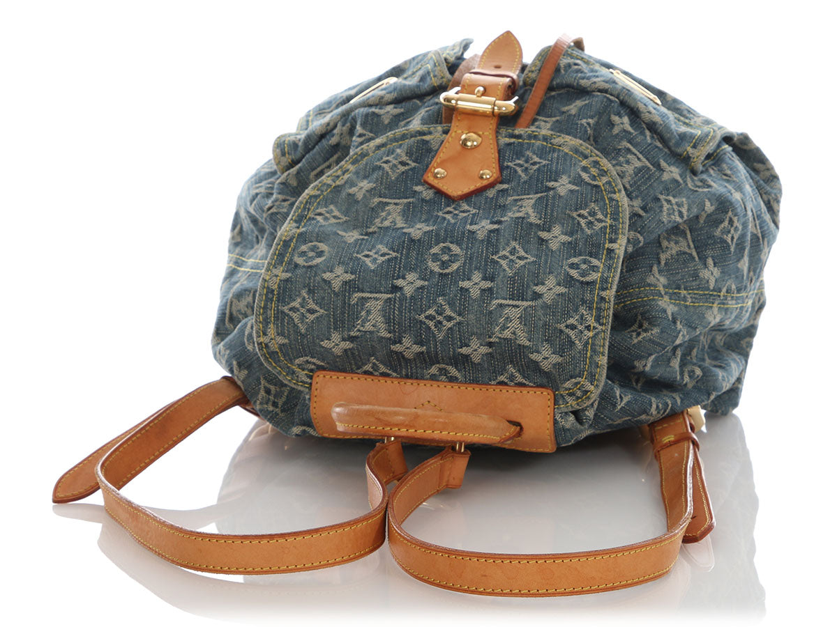 louis vuitton backpack two pockets Louis Vuitton Denim Sac a Dos GM