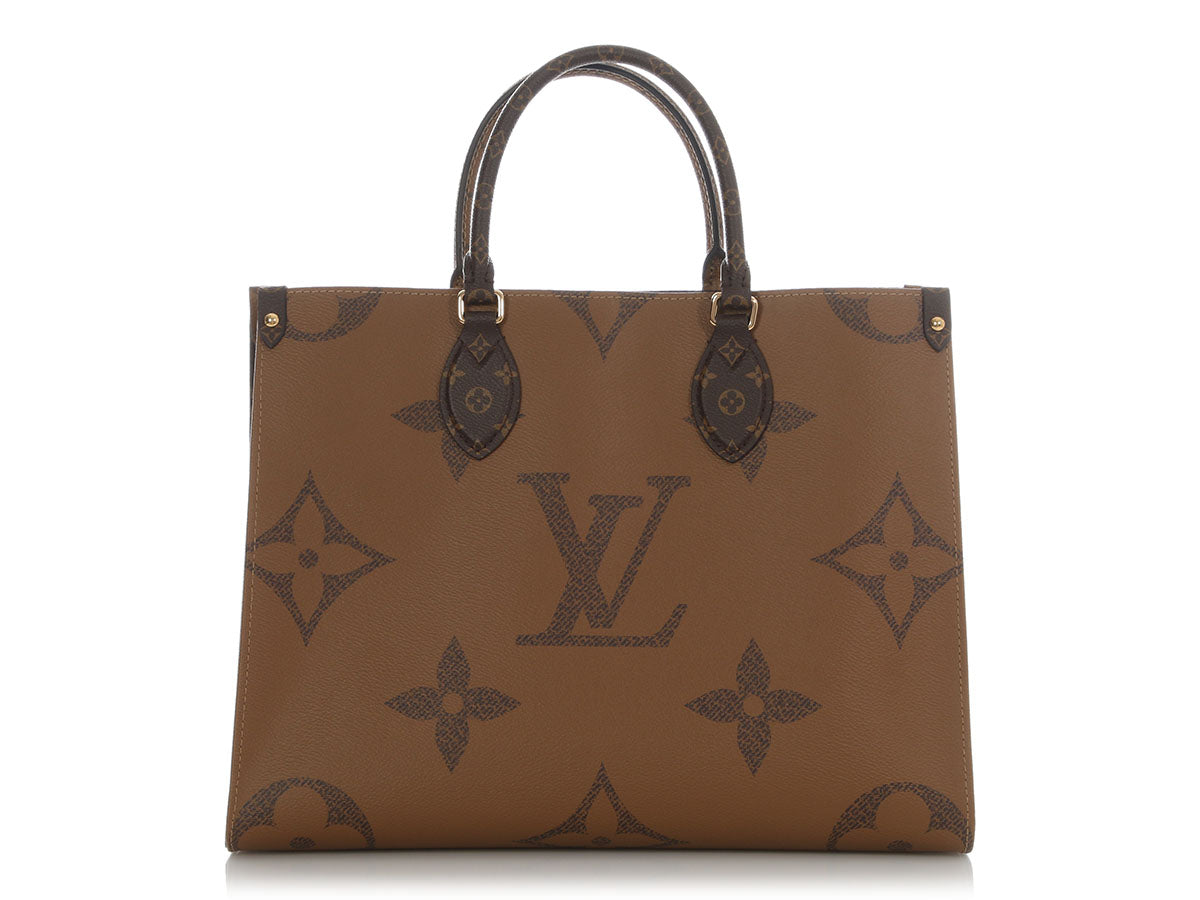 たくさん入る♪【LOUIS VUITTON】Onthego Giant Reverse MM Louis Vuitton Reverse Monogram Giant Onthego MM