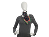 Louis Vuitton Vintage Black Multicolor Silk Scarf