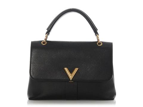 Louis Vuitton Black Calfskin Monogram Very One Handle