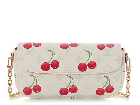 Louis Vuitton LV x TM Monogram Cerises Ivy Wallet on Chain