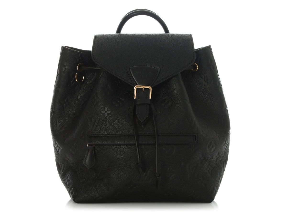 louis vuitton backpack montsouris pm Louis Vuitton Black Empreinte Montsouris PM NM