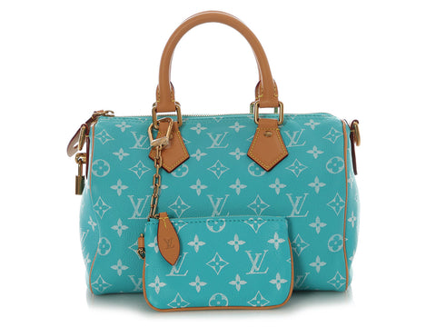 Louis Vuitton Turquoise Calfskin Speedy P9 Bandoulière 25