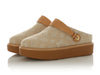 Louis Vuitton Beige Aspen Platform Closed Mules