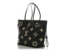 Louis Vuitton Black and Cream Giant Monogram Empreinte Neverfull