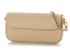 Louis Vuitton Cream Monogram Empreinte Ivy Wallet On Chain