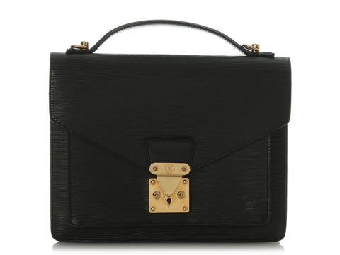 Louis Vuitton Black Epi Monceau