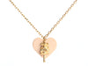 Louis Vuitton Rose Velours Lock Me Heart Necklace