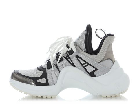 Louis Vuitton Black and Silver Archlight Sneakers