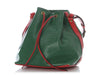 Louis Vuitton Vintage Green and Red Epi Petite Noé