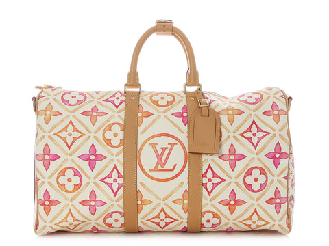 Louis Vuitton Coral Lagoon Tiles By the Pool Keepall 45 Bandoulière