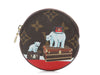 Louis Vuitton 2017 Monogram Christmas Animation Round Coin Purse