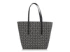 Loewe Navy Anagram Jacquard and Calfskin T Tote Bag