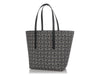 Loewe Navy Anagram Jacquard and Calfskin T Tote Bag