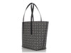 Loewe Navy Anagram Jacquard and Calfskin T Tote Bag