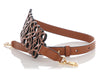 Loewe Brown Anagram Spiral Shoulder Strap