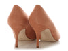 Manolo Blahnik Camel Suede and Snakeskin BB Pumps