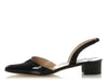 Manolo Blahnik Black Patent Aspro Slingbacks