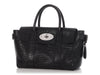 Mulberry Small Black Shrunken Calfskin Bayswater