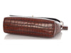 Mulberry Medium Cognac Croc-Embossed Lily