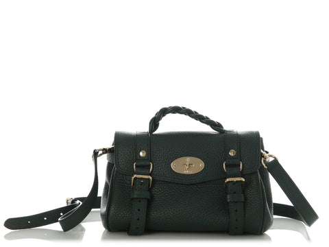 Mulberry Mini Dark Green Alexa