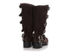 Miu Miu Brown Suede Biker Boots