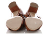 Miu Miu Brown Leather Ankle Wrap Sandals