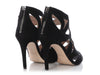 Miu Miu Black Suede Cutout Sandals