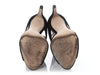 Miu Miu Black Suede Cutout Sandals