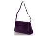 Nancy Gonzalez Purple Crocodile Shoulder Bag