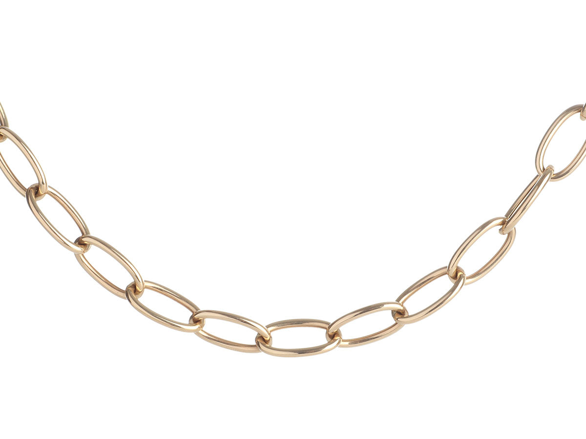 14K Yellow Gold Small & Extra Large Chain Link Necklace – Long's Jewelers