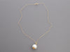 14K Yellow Gold 15mm South Sea Pearl Pendant Necklace