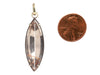 Mimi Favre 18K Yellow Gold and Sterling Silver Rutilated Smoky Quartz Pendant