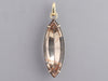 Mimi Favre 18K Yellow Gold and Sterling Silver Rutilated Smoky Quartz Pendant