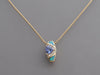 Le Vian 14K Yellow Gold Tanzanite, Fire Opal, and Diamond Pendant Necklace