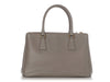 Prada Small Clay Saffiano Double Zip Tote