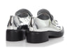 Prada Silver Mirror Loafers