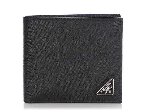 Prada Black Saffiano Bifold Wallet