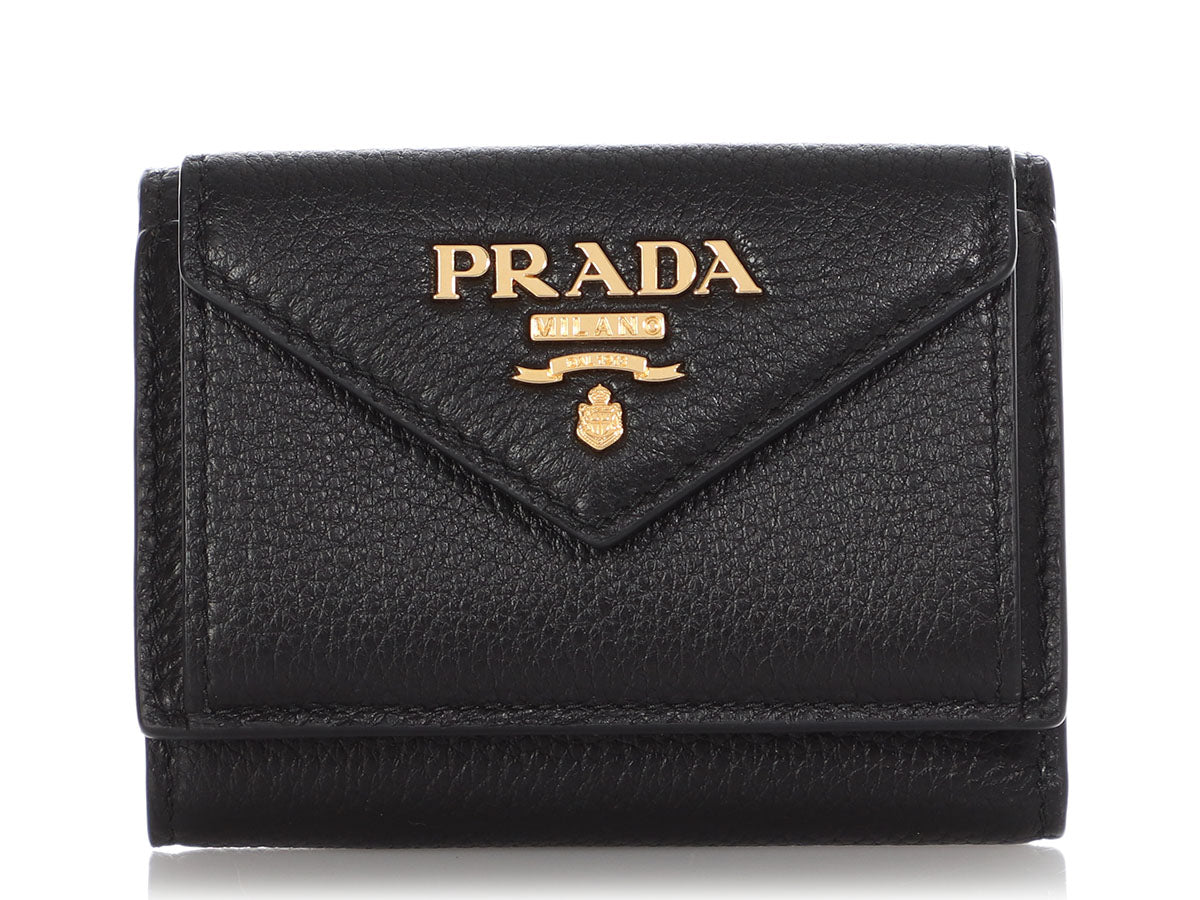 Prada Orange Tessuto Nylon Wristlet Pochette Bag