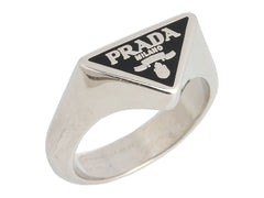 【PRADA】ブラック/ホワイト エナメル l ring 0400020353611_WHITEPINK?wid=