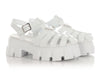 Prada White Monolith Sandals