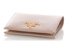 Prada Small Beige Saffiano Wallet