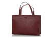 Prada Dark Red Leather Tote