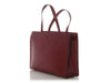 Prada Dark Red Leather Tote