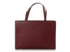 Prada Dark Red Leather Tote