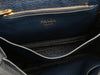 Prada Navy Daino Leather Shoulder Bag