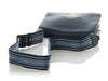 Prada Navy Daino Leather Shoulder Bag
