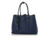 Prada Small Blue Saffiano Double Tote