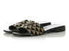 Prada Jacquard Triangle Logo Slides