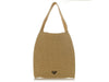 Prada Bianco Raffia Shopping Tote